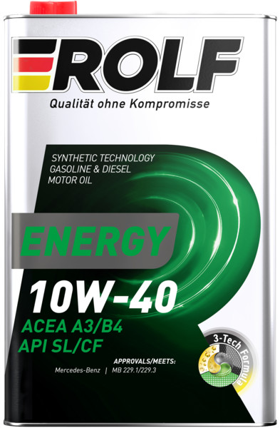 ROLF Energy 10W-40 API SL/CF ACEA A3/B4 1л
